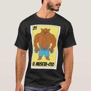 Camiseta Loteria malhação Mexicana Loteria El Musculoso