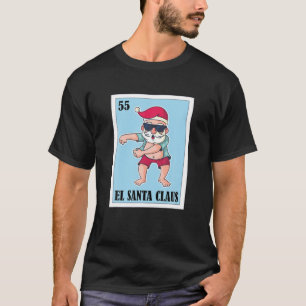 Camiseta Loteria mexicana El Papai Noel, Bingo Chri mexican