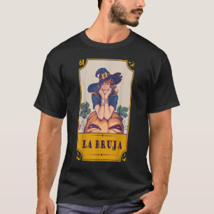 Camiseta Loteria Mexicana La Bruja Espanhol Bruxa Hal