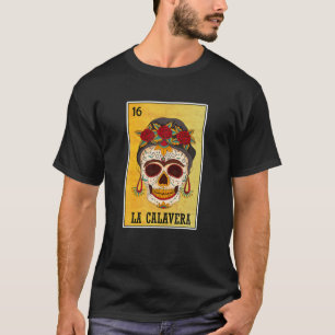 Camiseta Loteria Mexicana La Calavera, Crânio De Garota