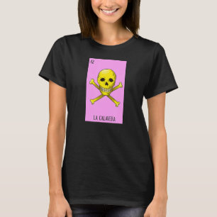 Camiseta Loteria mexicana La Calavera O Jogo do Crânio do M