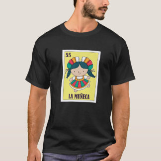 Camiseta Loteria Mexicana La Muñeca, Cartão Bingo Doll Mexi