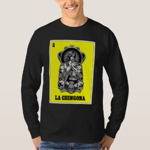 Camiseta Loteria Mexicana Para Mulheres Chula Chicana La Ch