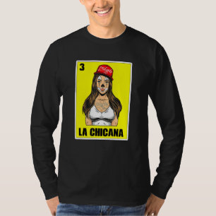 Camiseta Loteria Mexicana Para Mulheres Usa Chingona La Chi