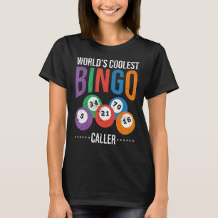 Camiseta Lottery Words Coolest Bingo Caller L