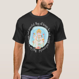 Camiseta Lótus Atento Ganesh Espiritual Divino Yoga Meditar