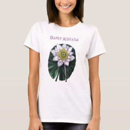 Camiseta Lótus Engraçado Profundamente Meditado