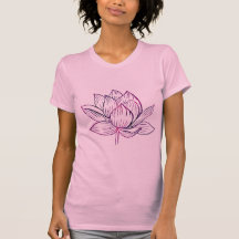 Lótus Flower Illustration Dark Purple