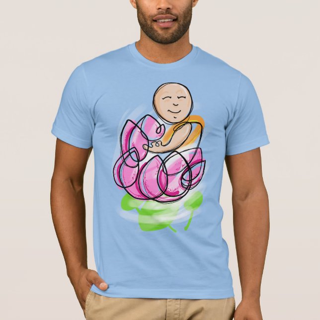 Camiseta Lotus Monk Meditation (Frente)