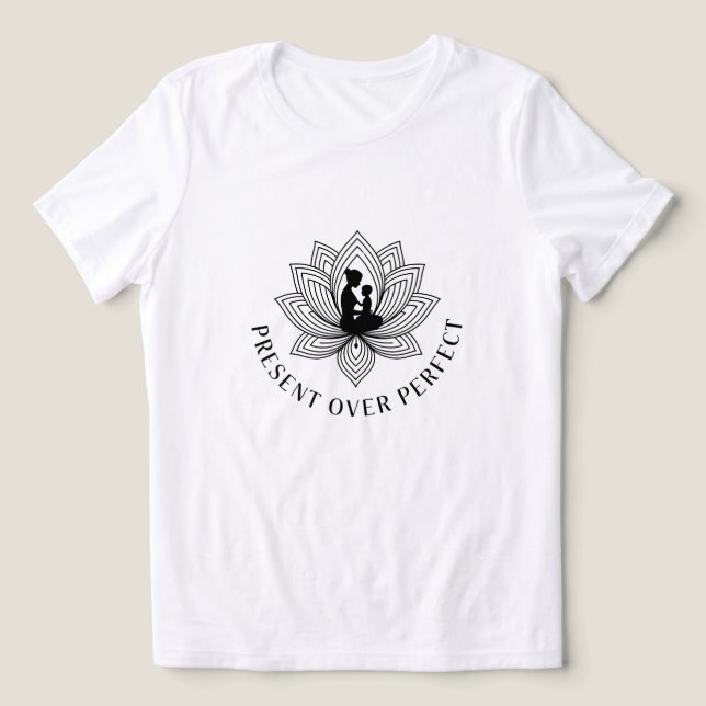 Camiseta Lotus Mother Child Present Mantra Art (Design frontal)