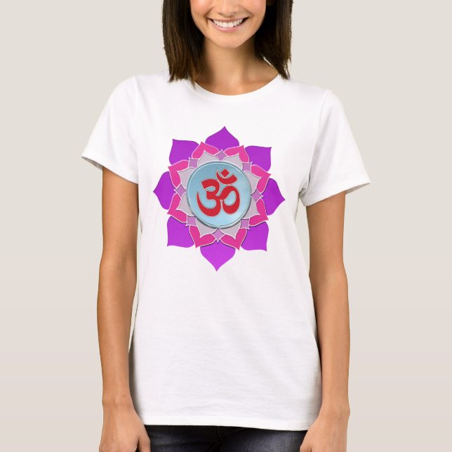 Camiseta Lótus rosa (Frente)