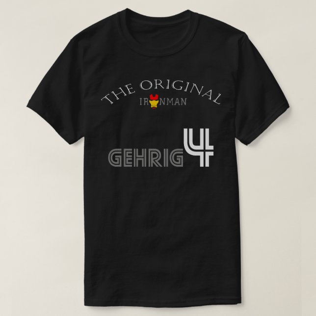 Camiseta Lou Gehrig TShirt 2 (Frente do Design)