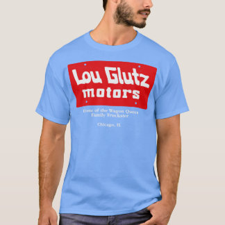 Camiseta Lou Glutz Motors chapa de matrícula de vintage Vac