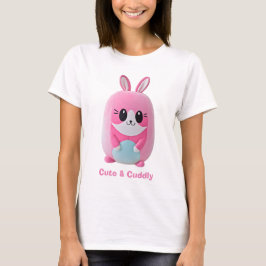 Camiseta "Lou Lou". Uma criatura rosa, fofinho.