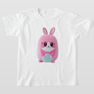 Camiseta "Lou Lou". Uma criatura rosa, fofinho.