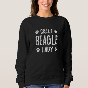 Camiseta Louca Beagle Lady Engraçado Cachorro Mãe Ideia