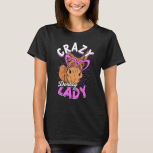 Camiseta Louca Donkey Lady Animal Donkey Farmer Donkey