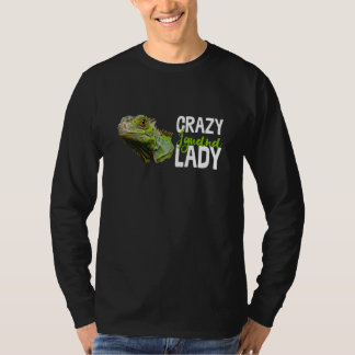 Camiseta Louca Iguana Lady Reptile Lizard Animal Novelty