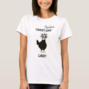 Camiseta Louca Lady Humor de Galinha