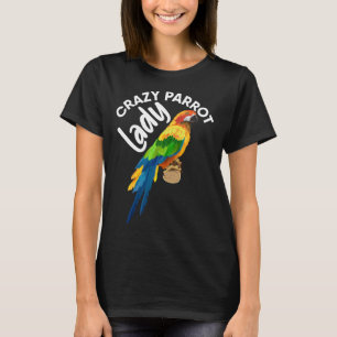 Camiseta Louca papagaio Lady Bird Tropical Summer Trip Vaca