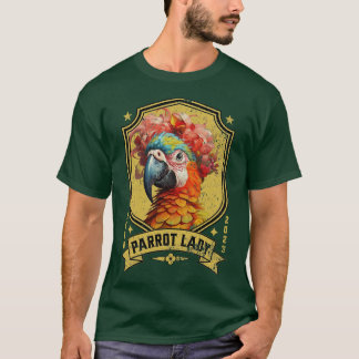 Camiseta Louca papagaio Lady Design Bird Aluguel 7