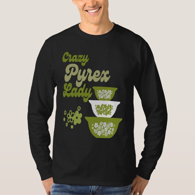 Camiseta Louca Senhora Pyrex Colecionadora de Flor de Prima (Frente)