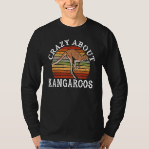 Camiseta Louca Sobre Kangaroos Wildlife Animal Austrália
