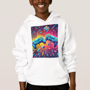 Camiseta #loucas moda : capuz para um menino.