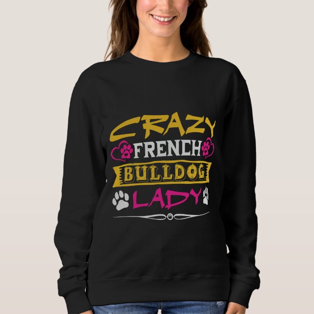 Camiseta Louco Bulldog Francês Lady 50 (Frente)