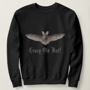 Camiseta Louco e Velho Morcego Engraçado Humor de Batata pa
