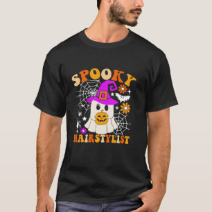 Camiseta Louco Hairstylist Engraçado Ghost Halloween