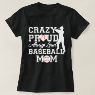Camiseta Louco Orgulho Sempre Alto Beisebol Espírito Da Equ