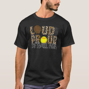 Camiseta Louco Orgulhoso Mãe Leopard Imprime Cheetah Patt