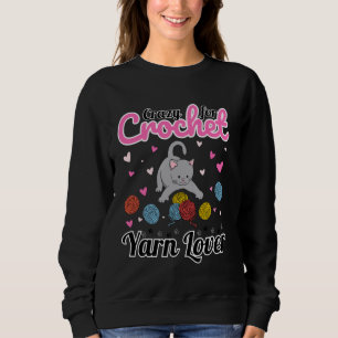 Camiseta Louco para o Frio Crochet - Roupa de Gato