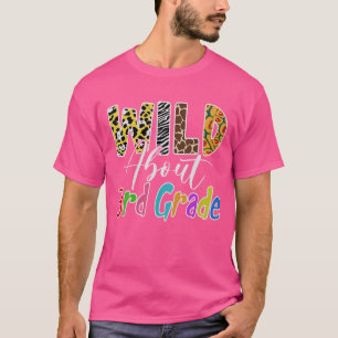 Camiseta Louco Por 3ª Série Estampa De Leopardo Escola Para