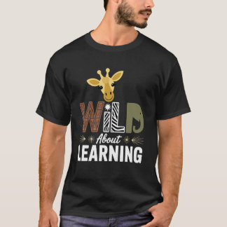 Camiseta Louco por Aprender Professor Aluno Safari da Selva