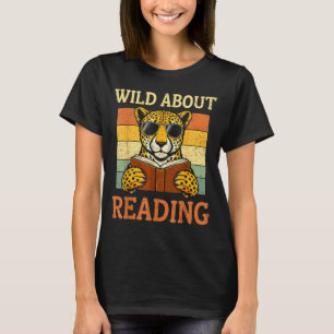 Camiseta Louco por Leitura Livro de Leopardo Guepardo Engra
