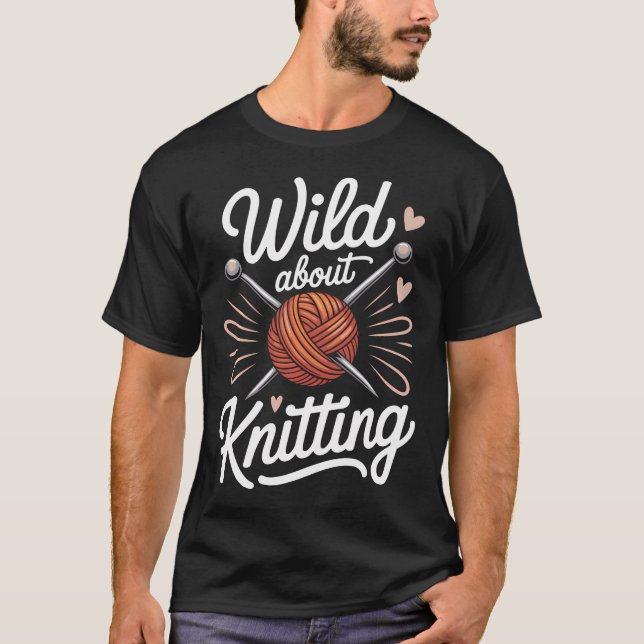 Camiseta Louco por Tricô (Frente)