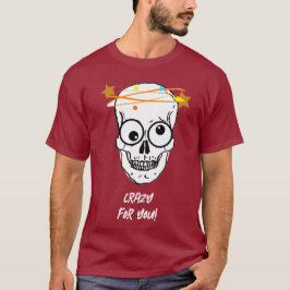 CAMISETA LOUCO POR VOCÊ, EDITÁVEL