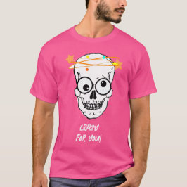CAMISETA LOUCO POR VOCÊ, EDITÁVEL