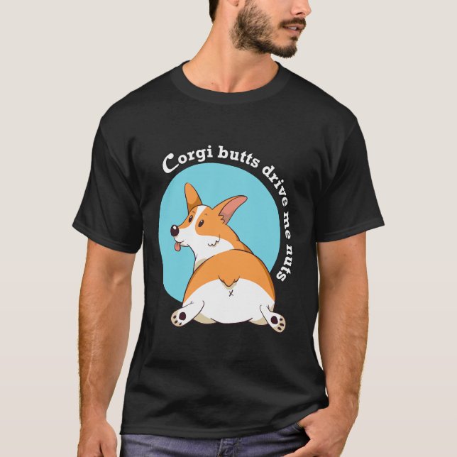 Camiseta Loucos Corgi Drive Me (Frente)
