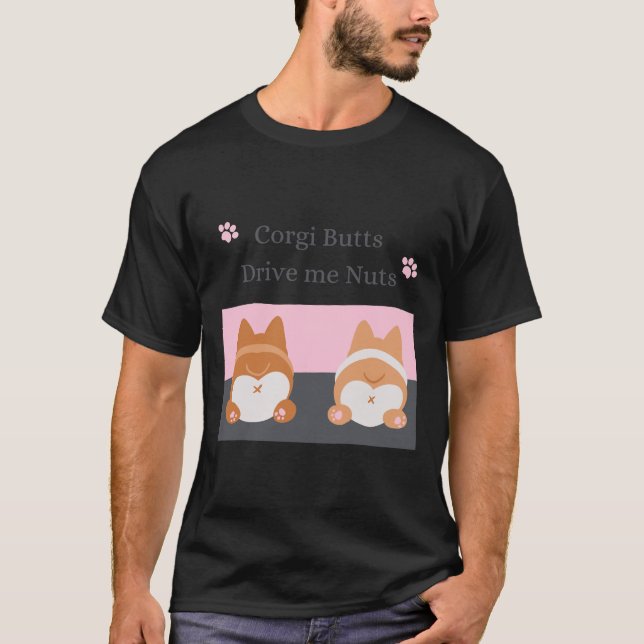 Camiseta Loucos Corgi Drive Me 651 (Frente)