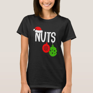Camiseta Loucos de Natal Casal de Natal Sr. e Sra. L