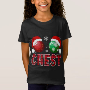 Camiseta Loucos de Natal Engraçados Casal de Correspondênci
