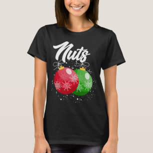 Camiseta Loucos de peito Casal de Natal Correspondente