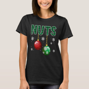 Camiseta Loucos de peito Casal de Natal Correspondente