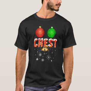 Camiseta Loucos de peito Casal de Natal Correspondente