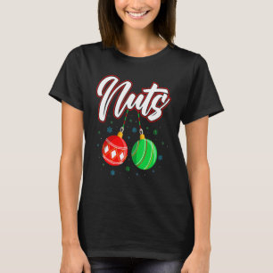 Camiseta Loucos de peito Casal de Natal Correspondente