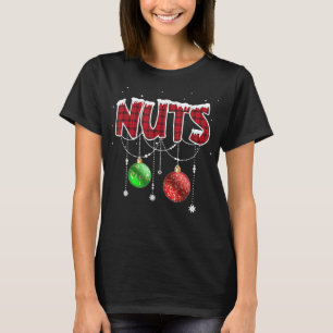 Camiseta Loucos de peito Casal de Natal Correspondente