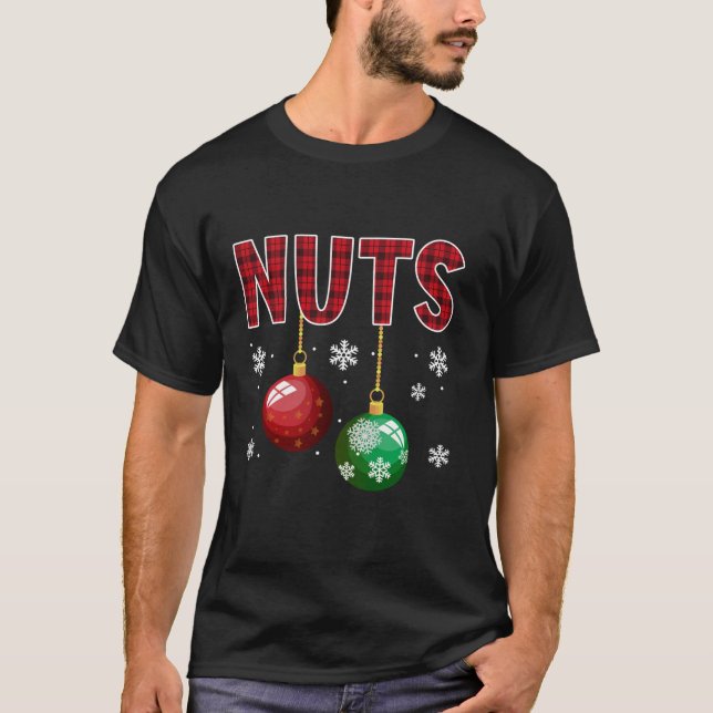 Camiseta Loucos De Peito Correspondendo Castanhas Engraçada (Frente)